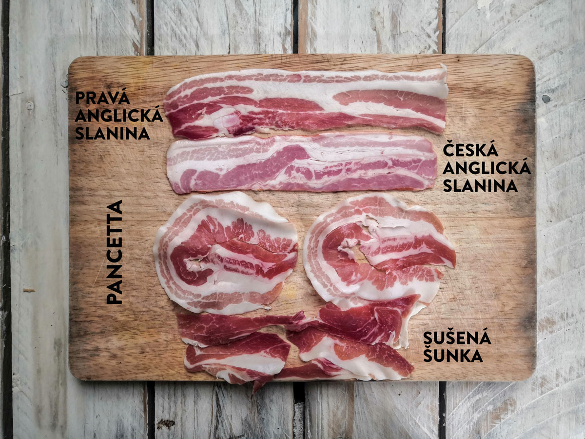Srovnání uzenin - pancetta vs. jamón vs. bacon vs. slanina